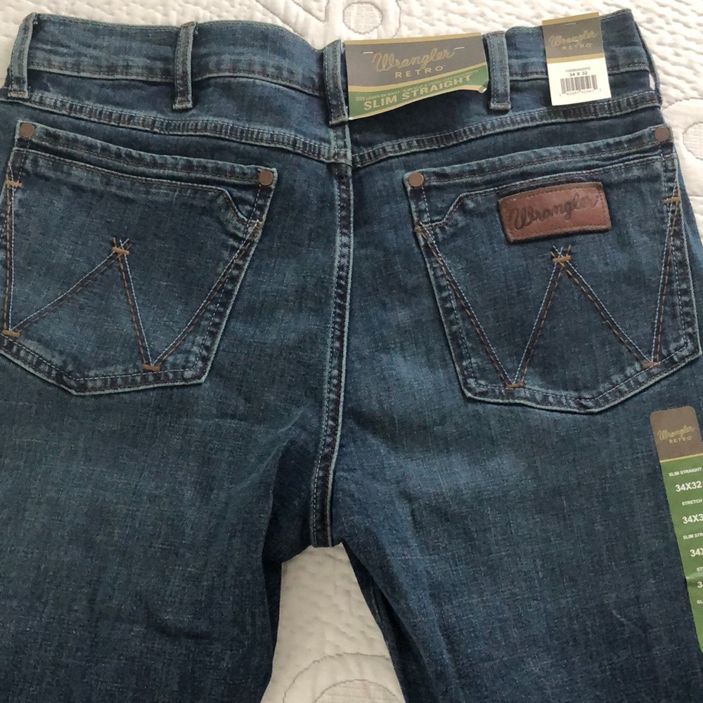 Wrangler Retro Slim Straight Stretch Jeans 34x32